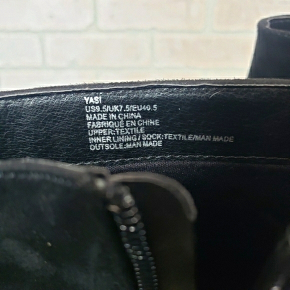 JUST FAB Seude Heeled Ankle Booties Size 9.5 - Picture 11 of 12